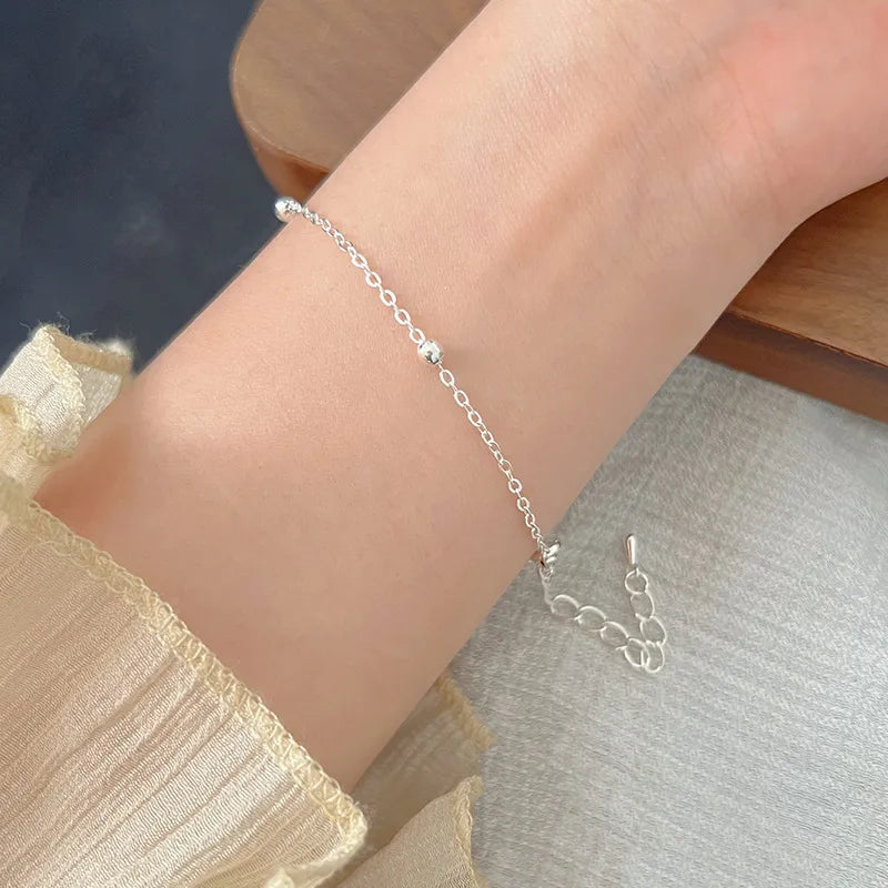 Bracelet For Women Simple Elegant High-End Sensation Minority Design Hand Jewelry Geometric Pattern Alloy