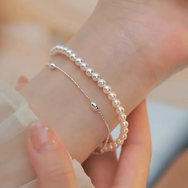 Bracelet For Women Simple Elegant High-End Sensation Minority Design Hand Jewelry Geometric Pattern Alloy