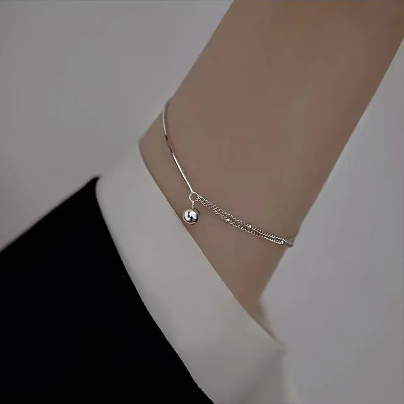 Bracelet For Women Simple Elegant High-End Sensation Minority Design Hand Jewelry Geometric Pattern Alloy