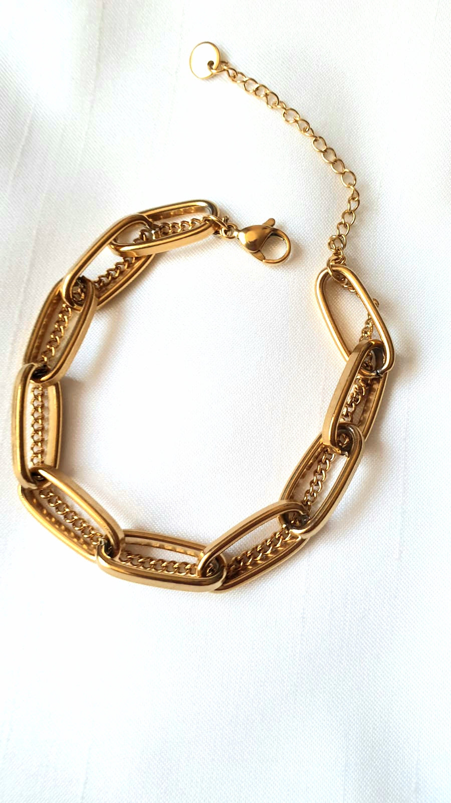 Elegant Double Chain butterfly titanium steel plating bracelets