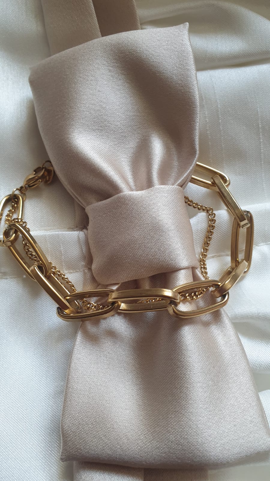 Elegant Double Chain butterfly titanium steel plating bracelets