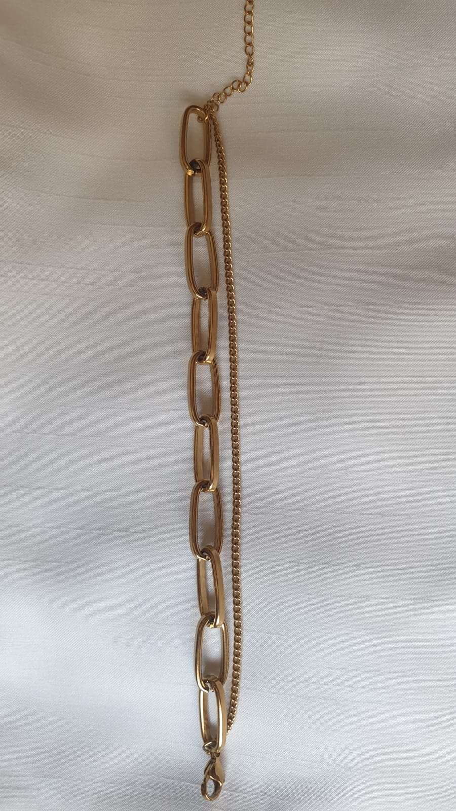 Elegant Double Chain butterfly titanium steel plating bracelets