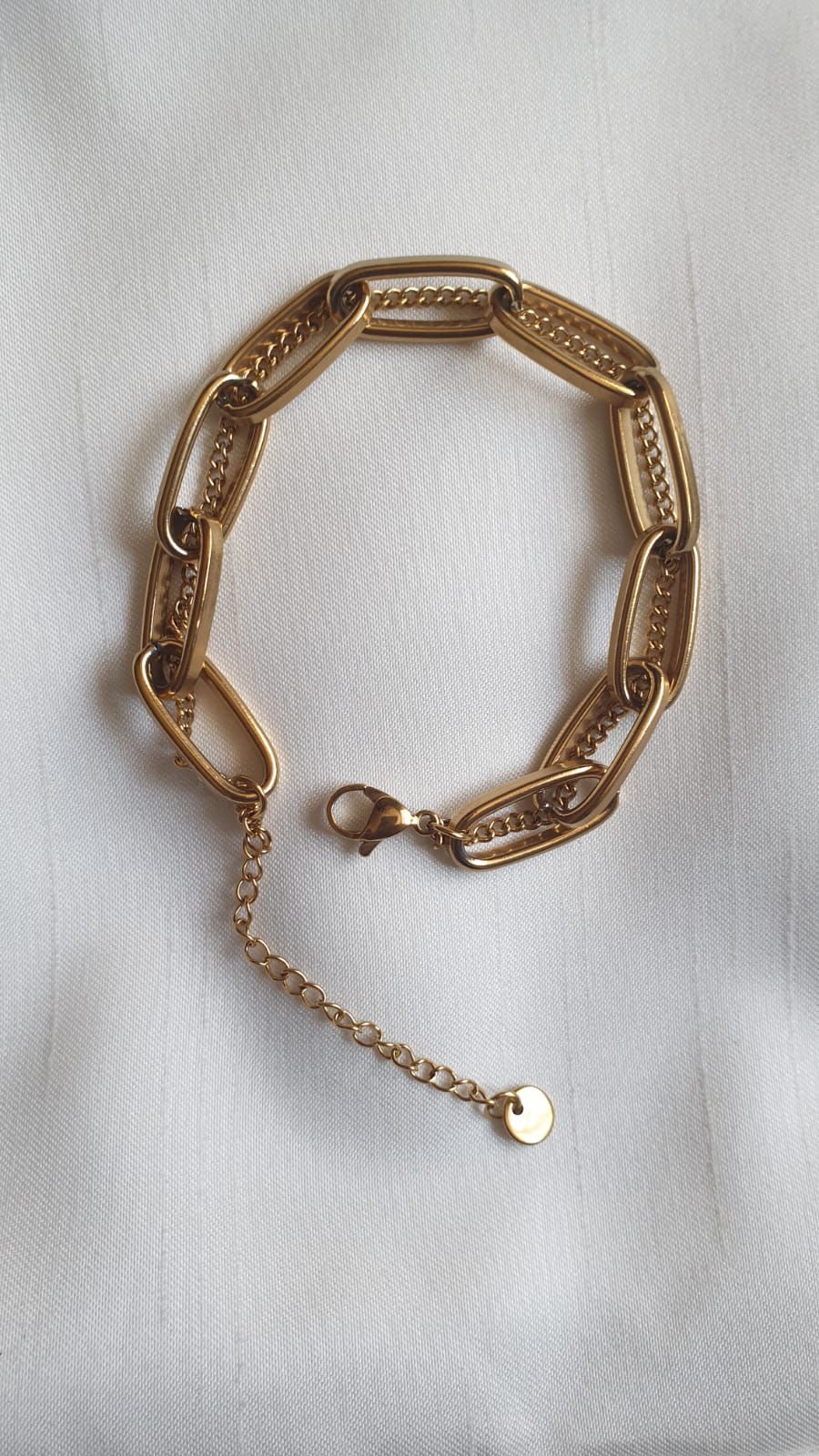 Elegant Double Chain butterfly titanium steel plating bracelets