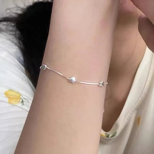 Bracelet For Women Simple Elegant High-End Sensation Minority Design Hand Jewelry Geometric Pattern Alloy