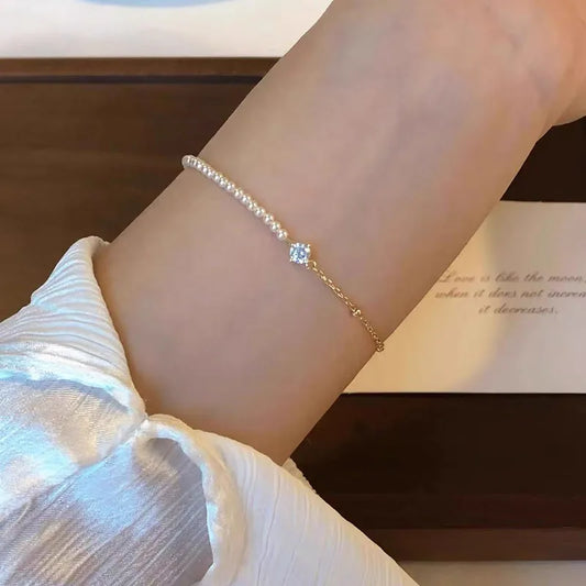 Bracelet For Women Simple Elegant High-End Sensation Minority Design Hand Jewelry Geometric Pattern Alloy