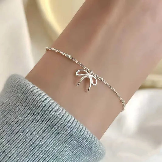 Bracelet For Women Simple Elegant High-End Sensation Minority Design Hand Jewelry Geometric Pattern Alloy