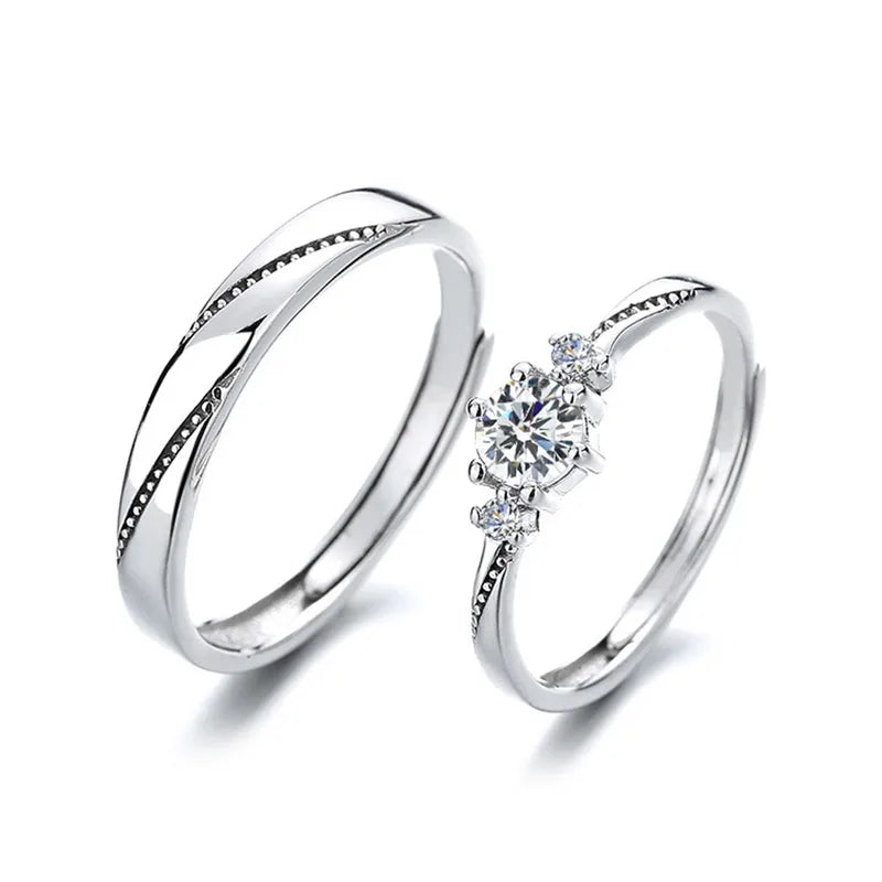 Women's Copper plated White Gold Opening adjustable