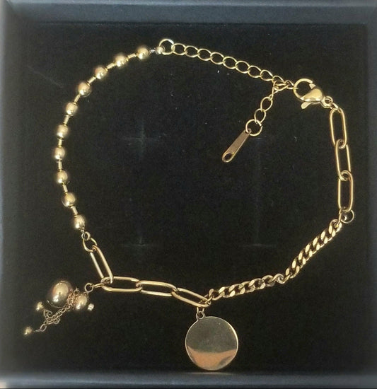 Elegant Gold Titanium steel plating bracelets