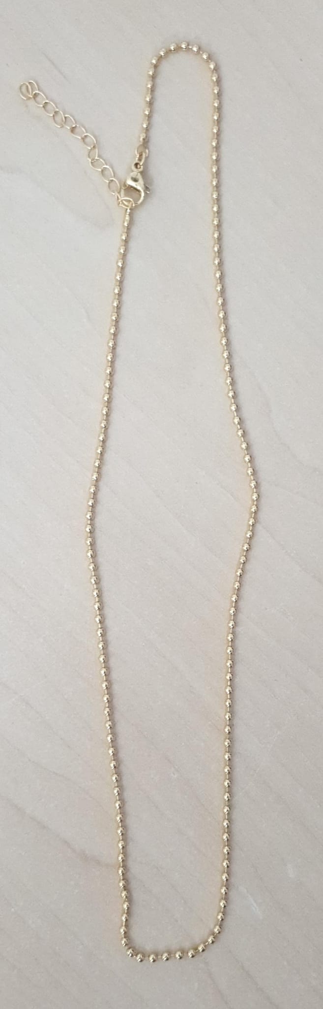 Elegant Gold Small Ball Chain Titanium Steel Plating