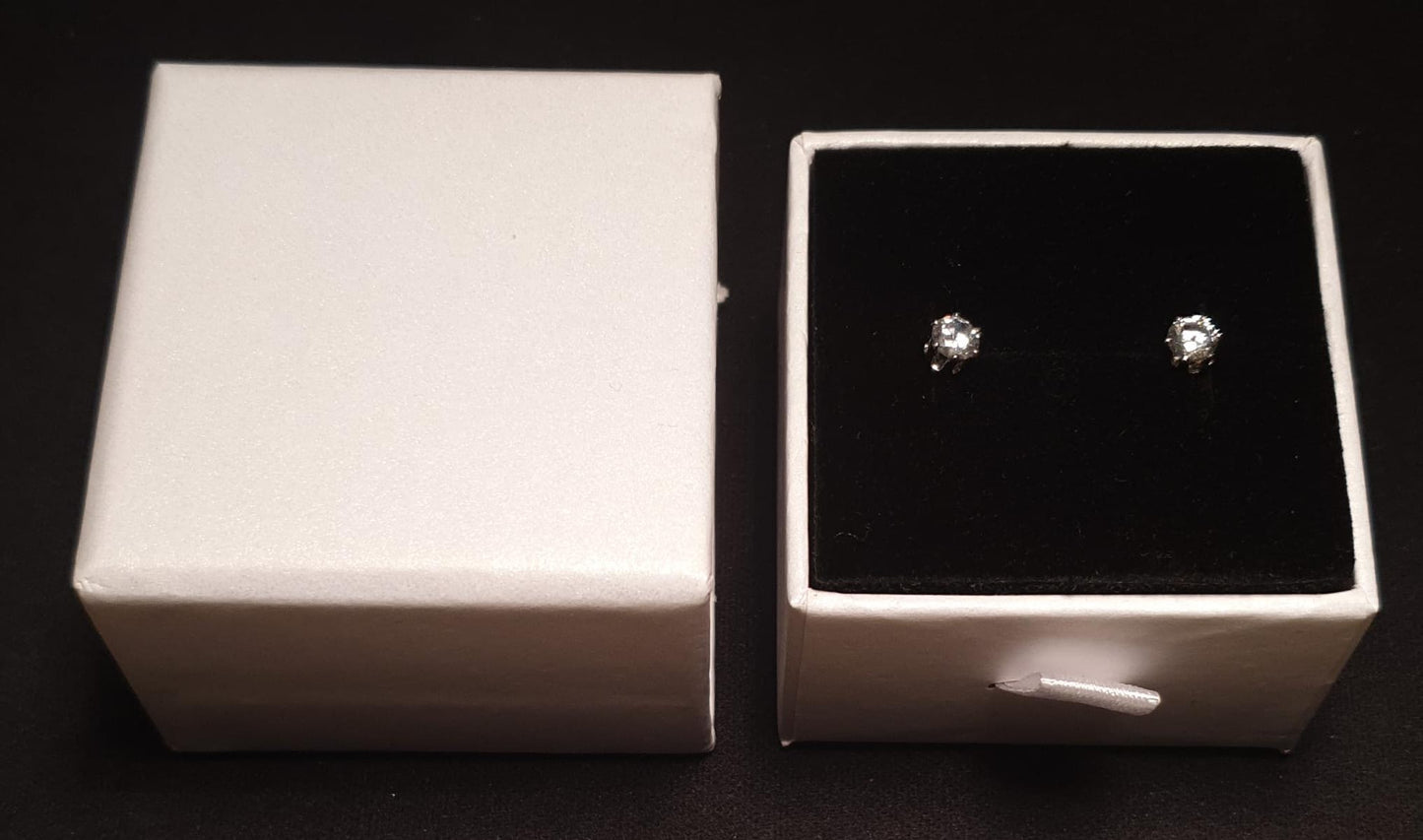 Shiny Hollow Out Inlay Copper Artificial Diamond 14K Gold Plated 16K Gold Plated Ear Studs