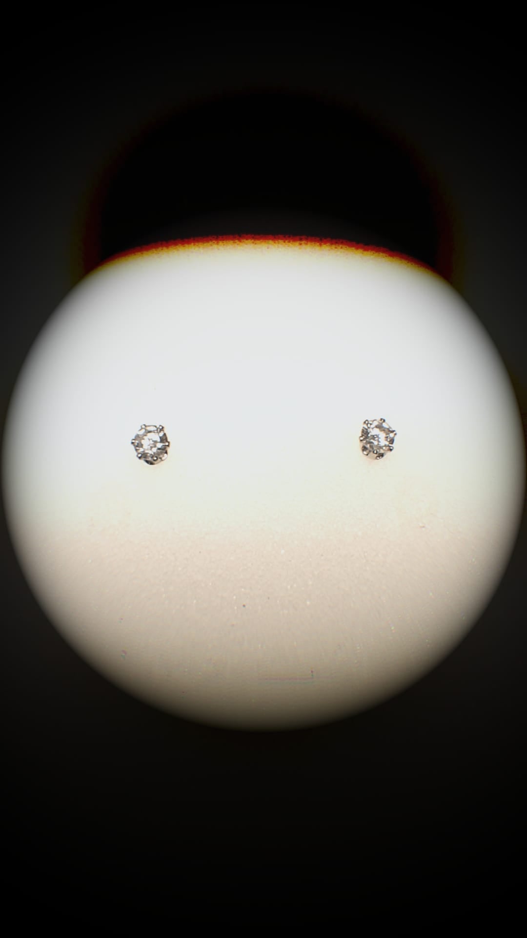 Shiny Hollow Out Inlay Copper Artificial Diamond 14K Gold Plated 16K Gold Plated Ear Studs