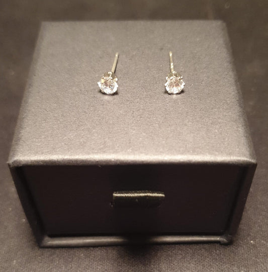 Shiny Shape Flower Copper Artificial Diamond 14K Gold Plated 16K Gold Plated Ear Studs