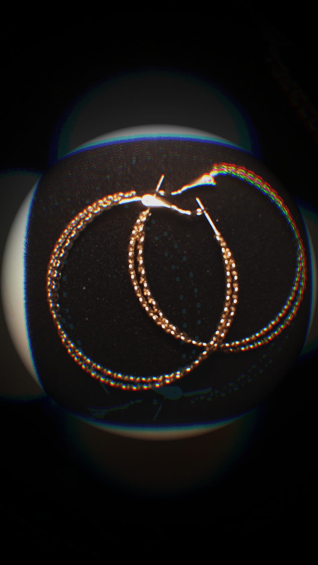 1 Pair Retro Geometric Metal Women's Hoop Earrings