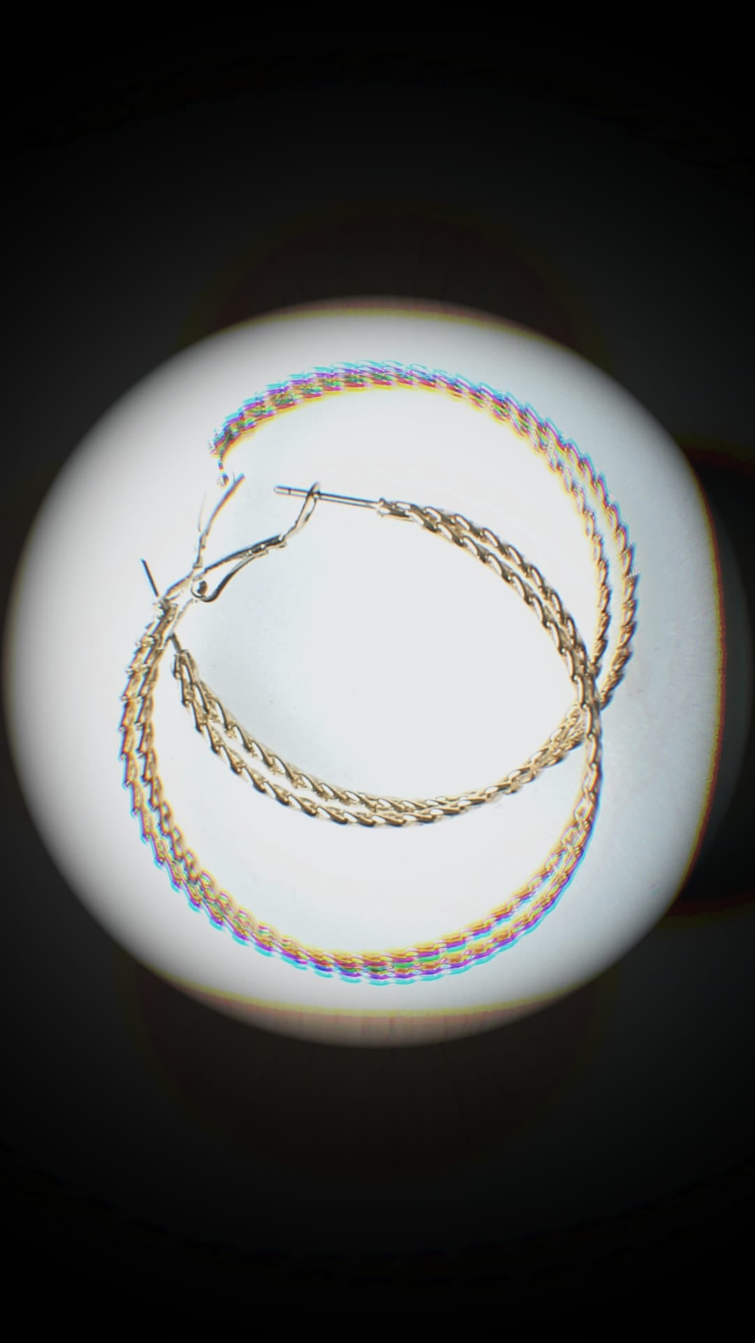 1 Pair Retro Geometric Metal Women's Hoop Earrings