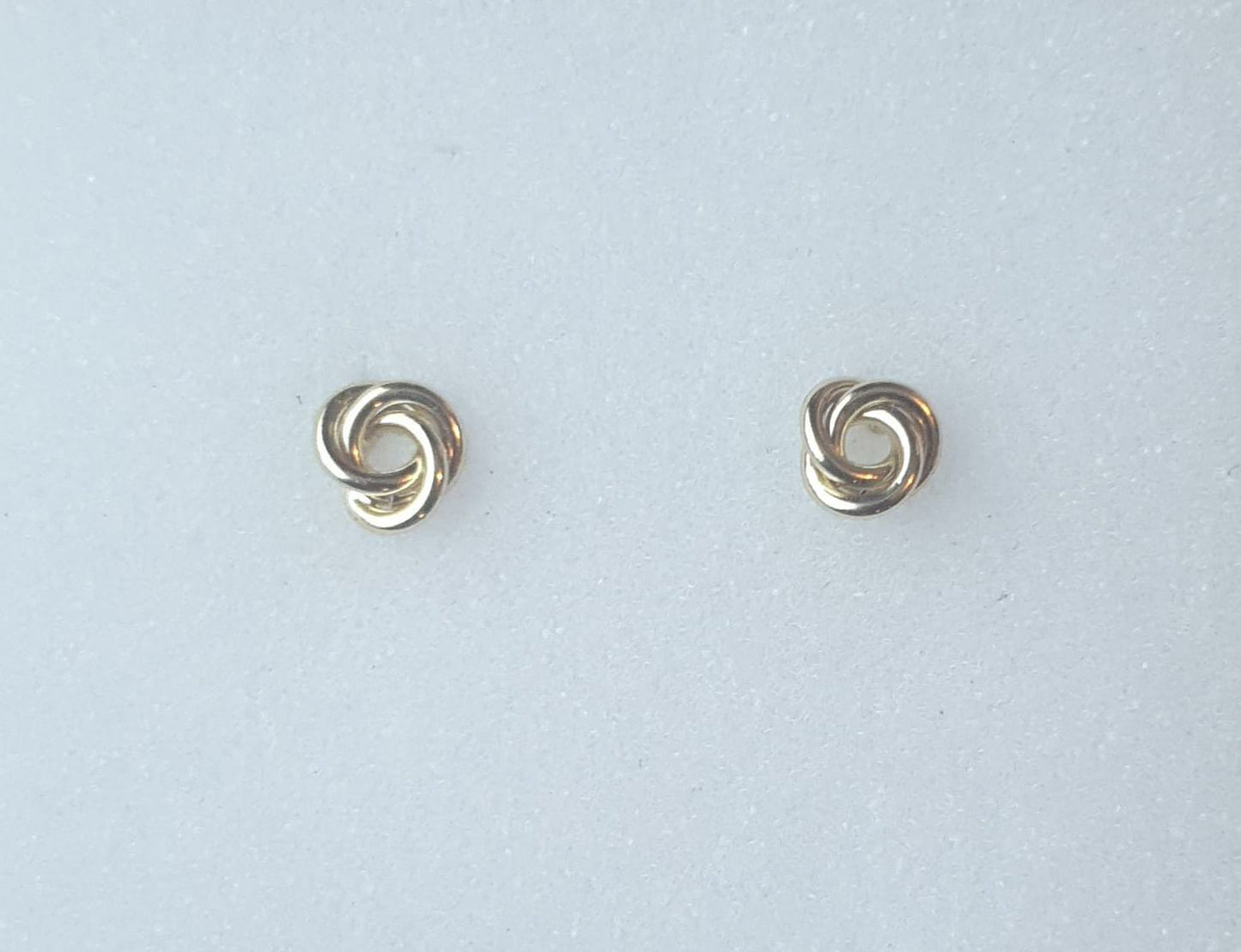 Simple Style Geometric Round Inlay Copper Artificial Gemstones 18K Gold Plated Ear Studs