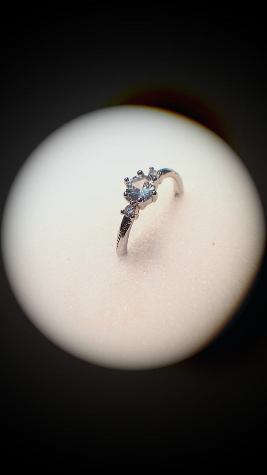 Men And Women Couple Ring Niche Design Filled With Zircon Opening Adjustable Pair Ring