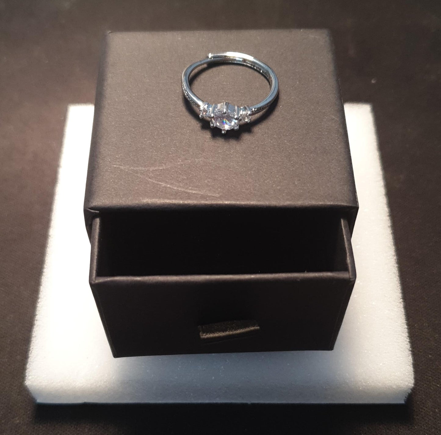 Men And Women Couple Ring Niche Design Filled With Zircon Opening Adjustable Pair Ring