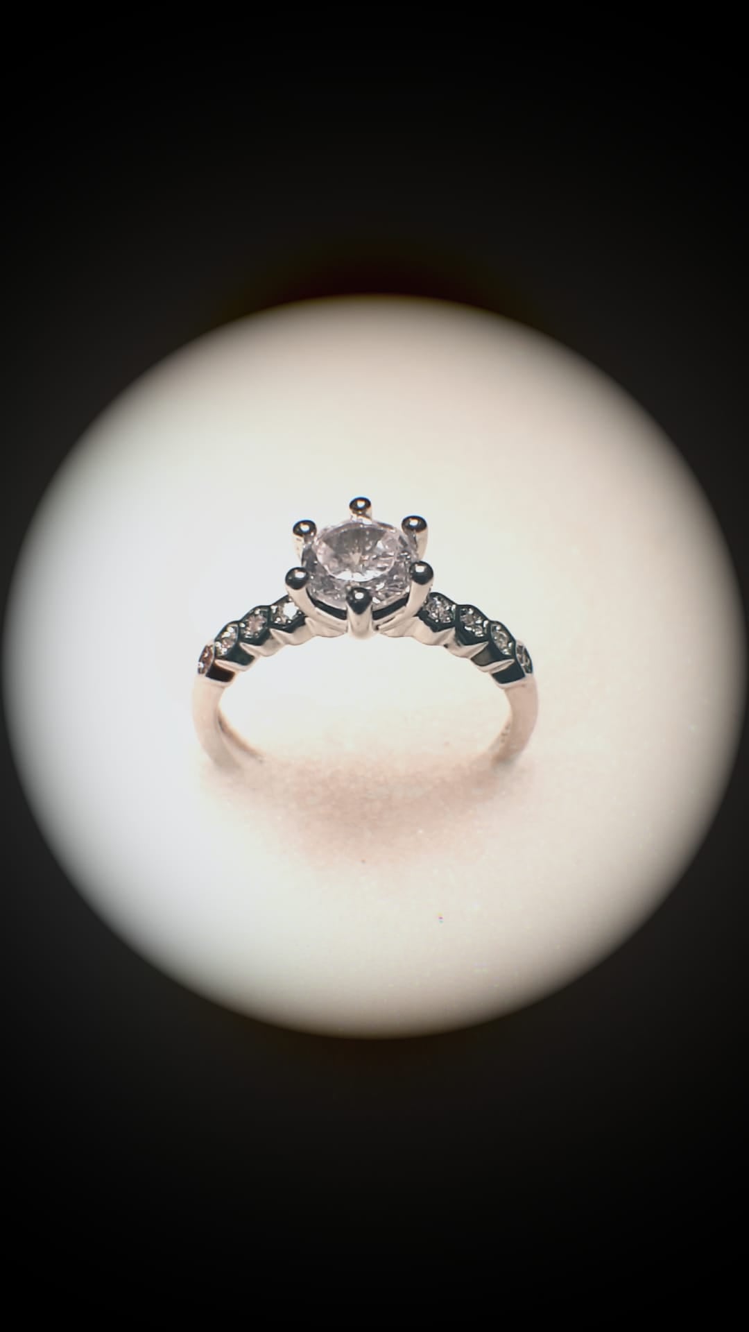 Simple Style Round Copper Inlay Zircon Rings