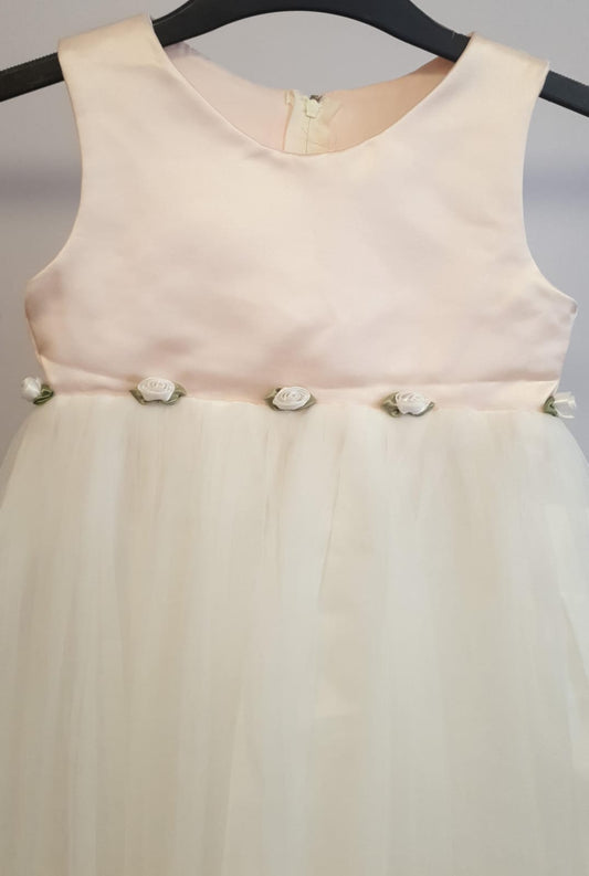 White Baby Dress Pink Top Age 3-4 Years