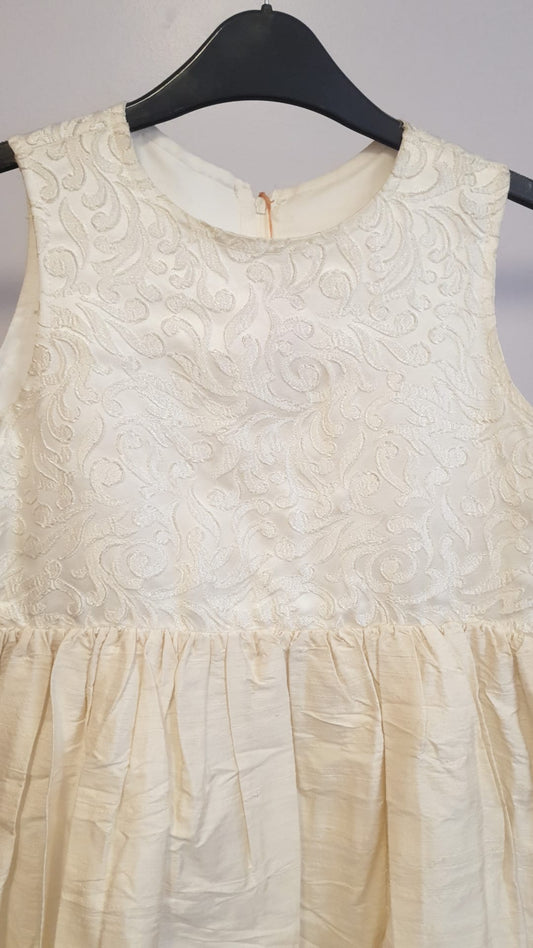Satin Baby Dress Embroidery Age 8
