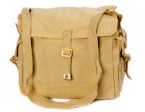 Canvas Web Pack Shoulder Bag - Beige