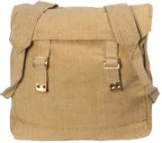 Canvas Web Pack Shoulder Bag - Beige