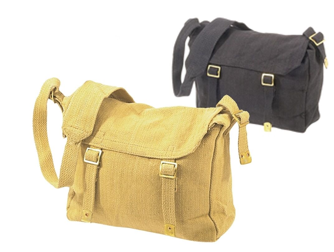 Canvas Web Pack Shoulder Bag - Beige