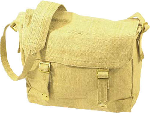 Canvas Web Pack Shoulder Bag - Beige