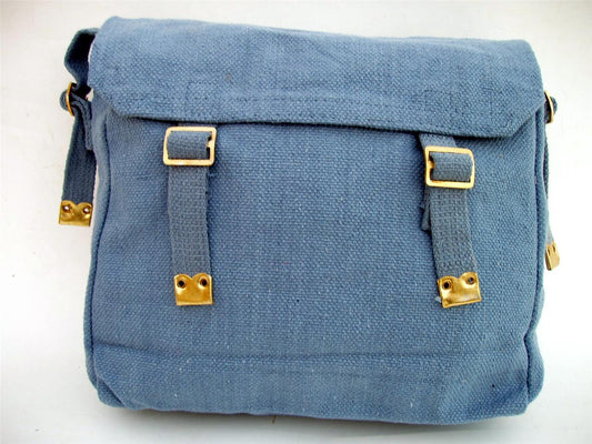 Canvas Web Pack Shoulder Bag - Blue