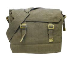 Canvas Web Pack Shoulder Bag - Green